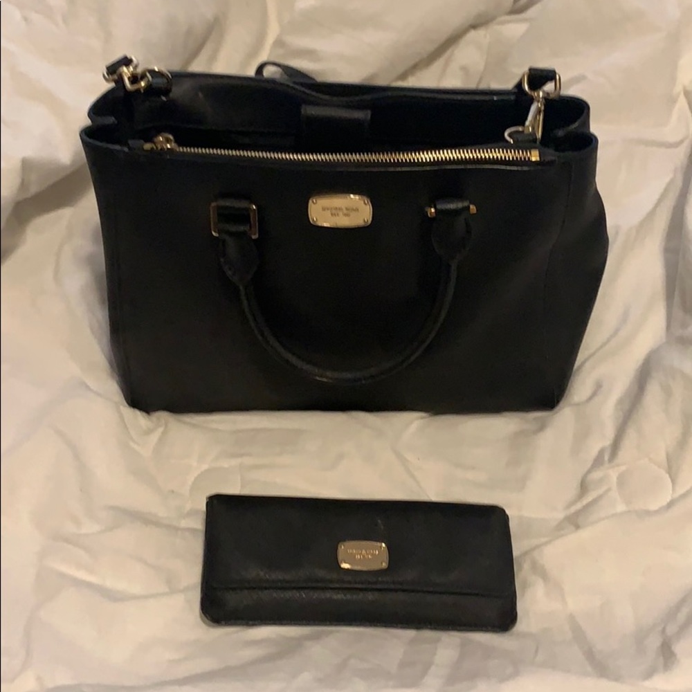 Michael Kors purse with matching wallet